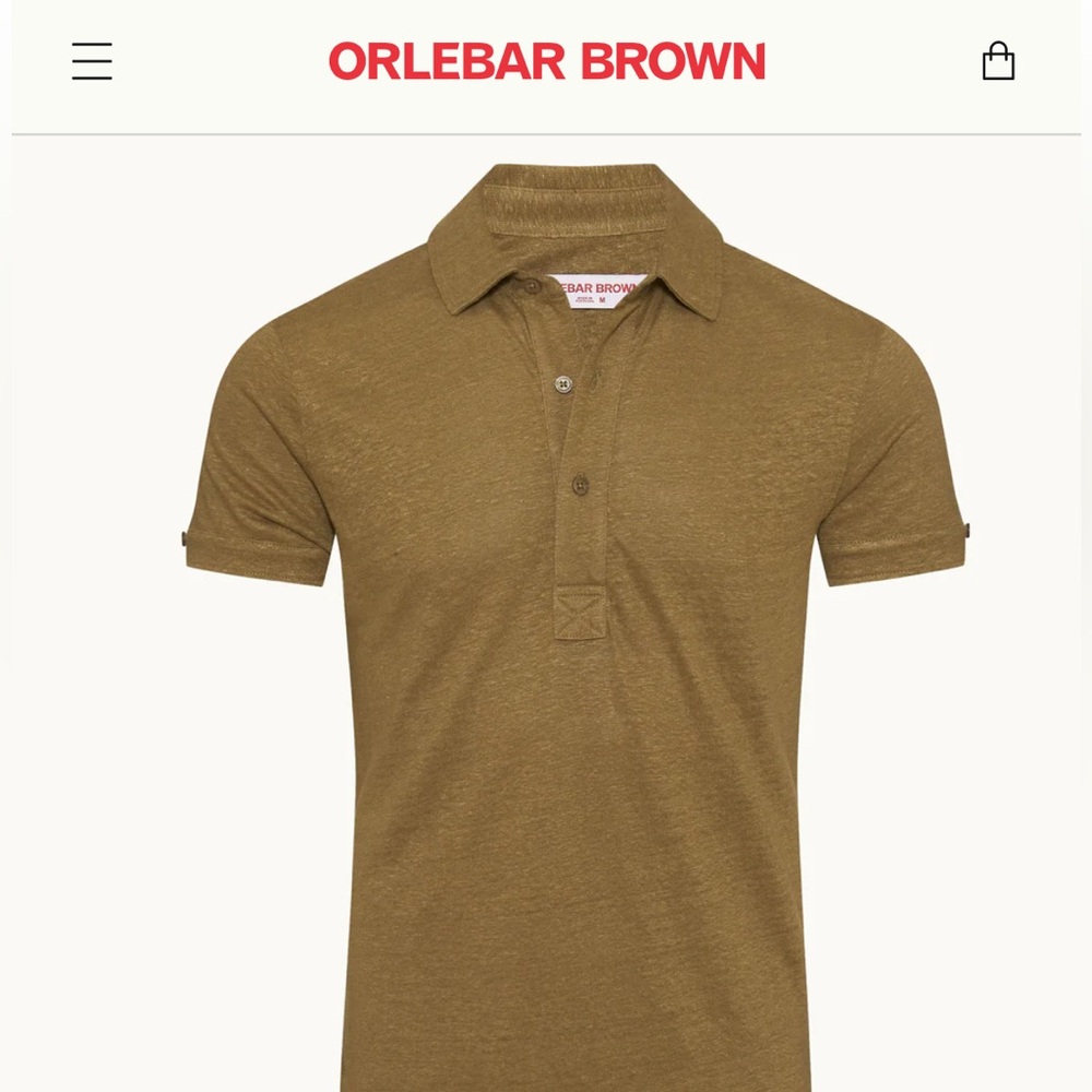 Orlebar Brown Tan Polo Shirt